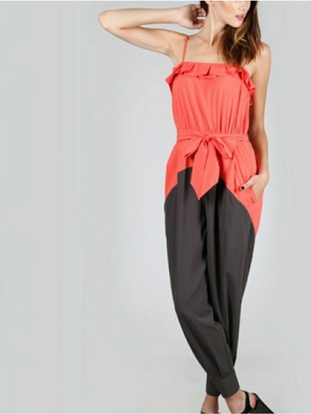 New Ryu by stella coral grey jumpsuit